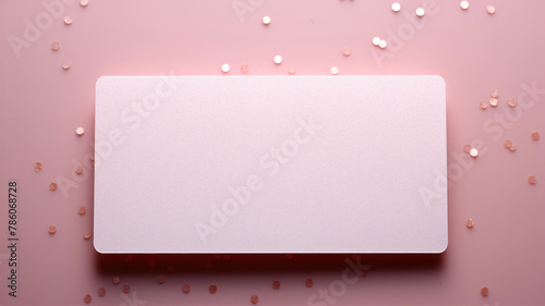 Blank pink signboard on pink background.