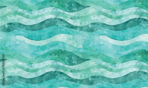 watercolor background brush strokes, turquoise waves