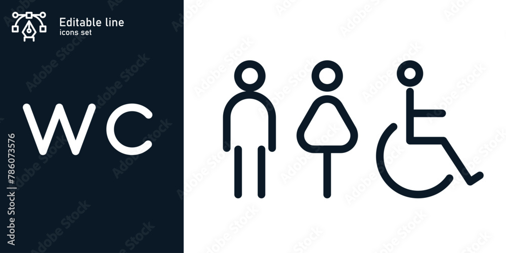 Fotografie All gender restroom sign