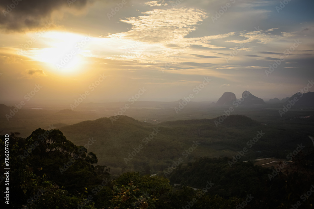 The beautiful of Wang Kelian View Point, Perlis, Malaysia.