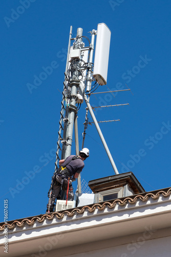 Antenne sul tetto. photo