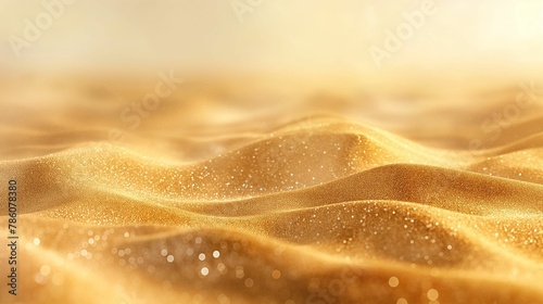 Shimmering Sand Dunes, Golden Sparkles, Elegant Desert Background