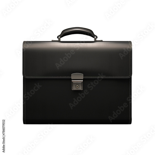 black leather briefcase png