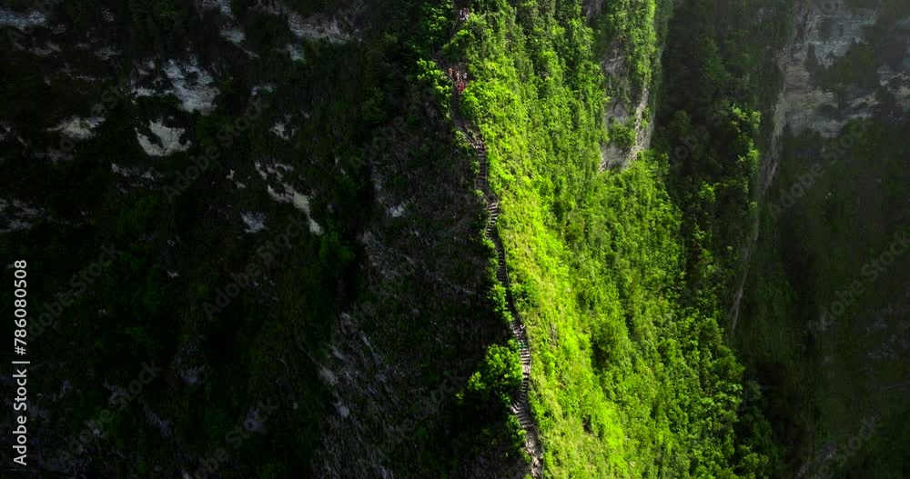 Limestone, rock and vegetation summit. Beautiful places to live, Indonesia Limestone, rock and vegetation summit. Beautiful places to live, Indonesia