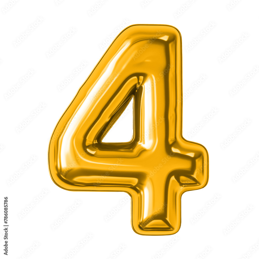 3D rendering of the golden number 3D rendering of the golden number