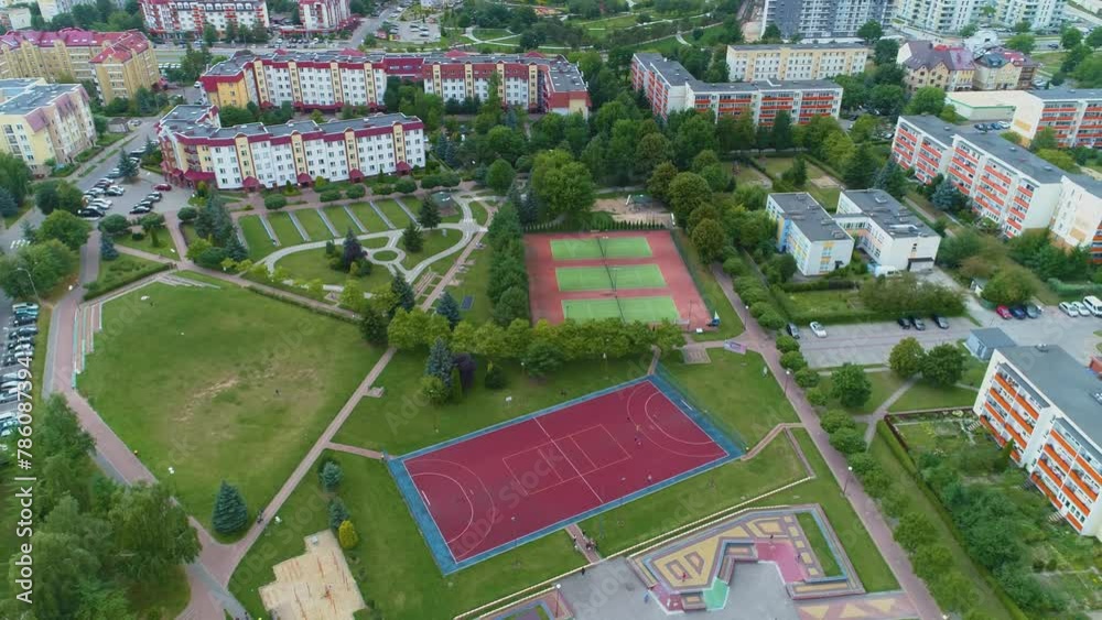 Skatepark Playground Lomza Boiska Aerial View Poland