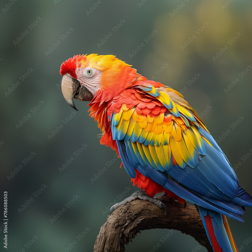 Red and yellow macaw ara ararauna
