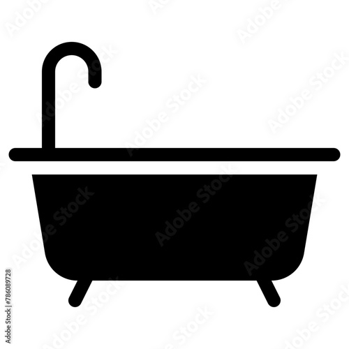 bath tub icon, simple vector design