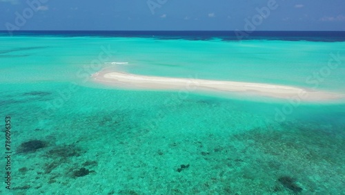 Tropical seascape in Maldives