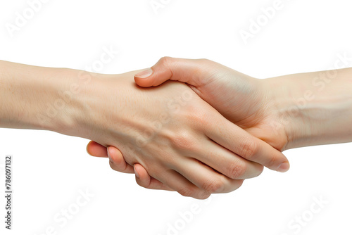 Obraz na płótnie handshake on a transparent background