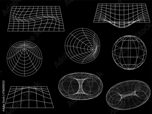 wireframe y2k retro abstract 3 d. 00s Y2K, retro futuristic aesthetic