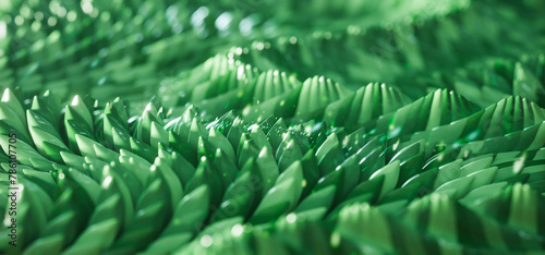 Abstract green scales wavy background. Eco concept background