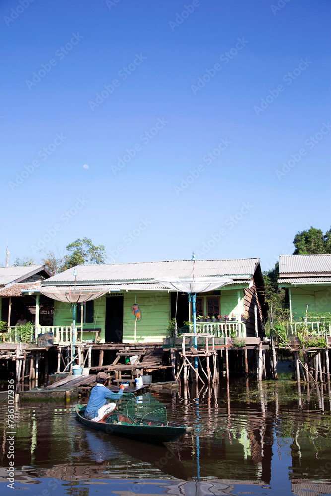 Obraz premium floating village