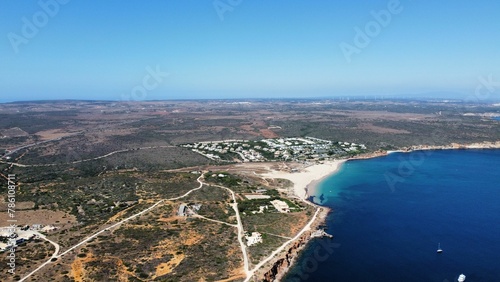 Aerial view of the coastline of Sagres, Algarve © Wirestock