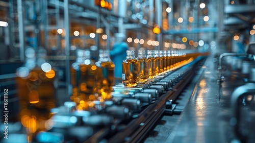 Wallpaper Mural Factory workers with screen mirrors inspect the factory Torontodigital.ca