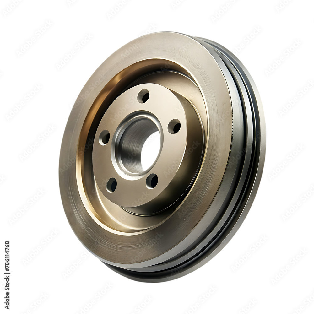 Authentic brake rotor isolated on transparent background Authentic brake rotor isolated on transparent background