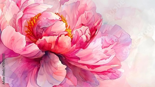 pink peony flower