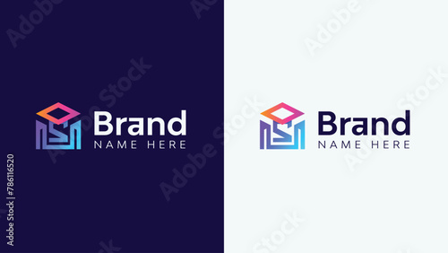 Initial MS Educational Logo Design