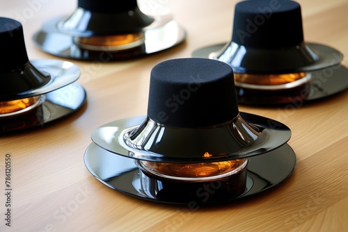 Witch's Hat Coasters: Use witch hats as coasters for the drinks.