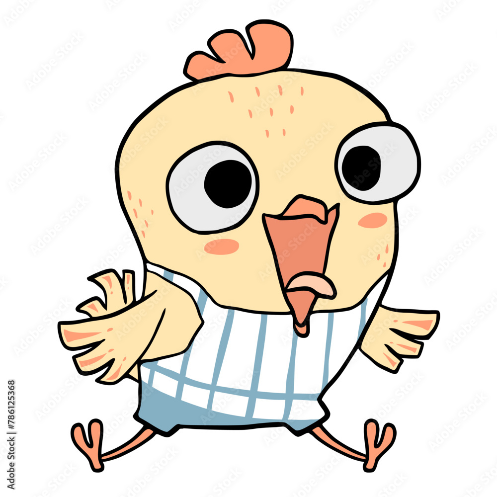 Obraz premium Chicken on the beach