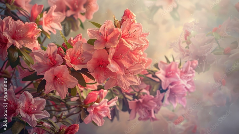 Beautiful blooms Azalea blossoms Beautiful blooms Azalea blossoms
