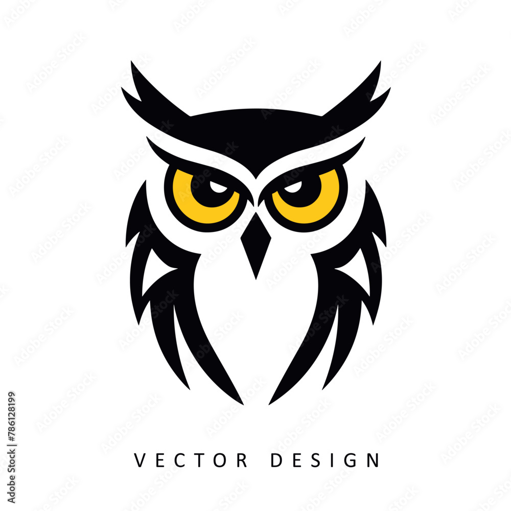 owl minimalist elegant vector design isolated illustration owl minimalist elegant vector design isolated illustration