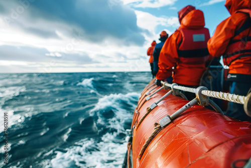Welcome Aboard: Nautical Safety Concept with Emergency Buoy photo