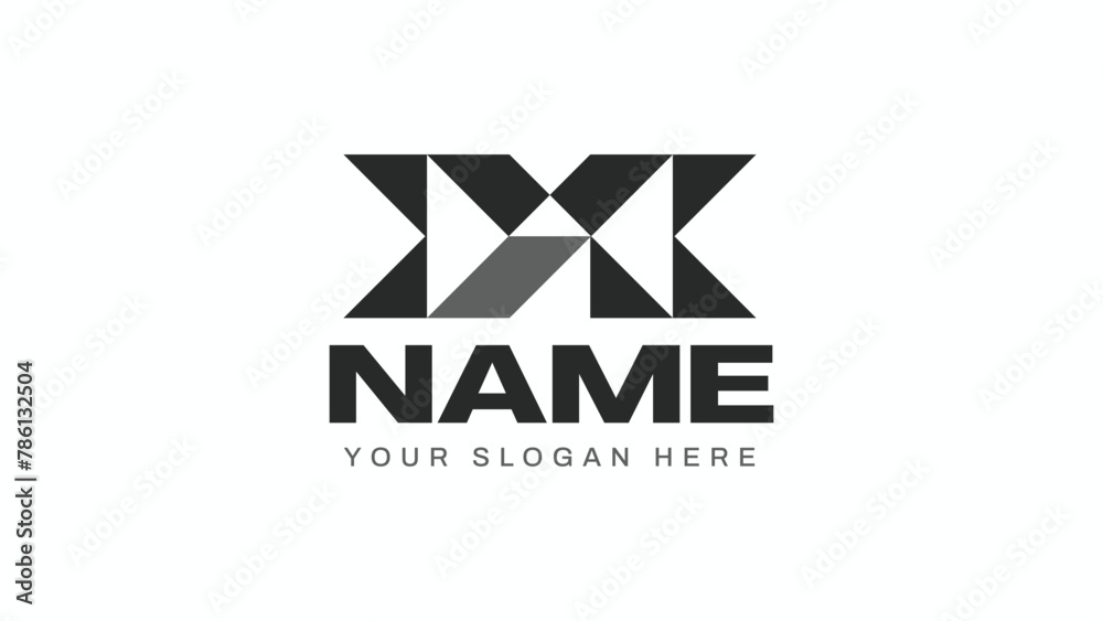 Letter x logo design