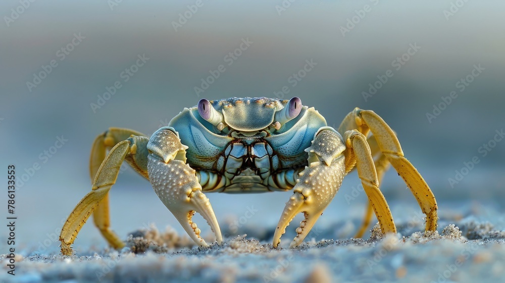 An Atlantic Ghost Crab spotted on Assateague Island National Seashore Maryland An Atlantic Ghost Crab spotted on Assateague Island National Seashore Maryland