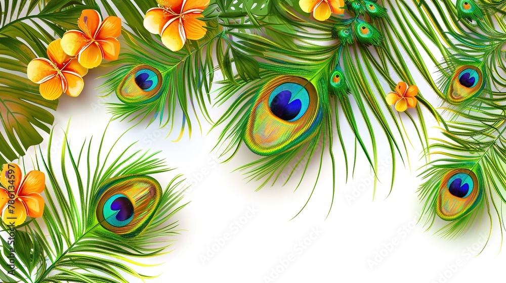 Obraz premium Traditional Indian Festival Happy Vishu Celebrated in Kerala India.illustration