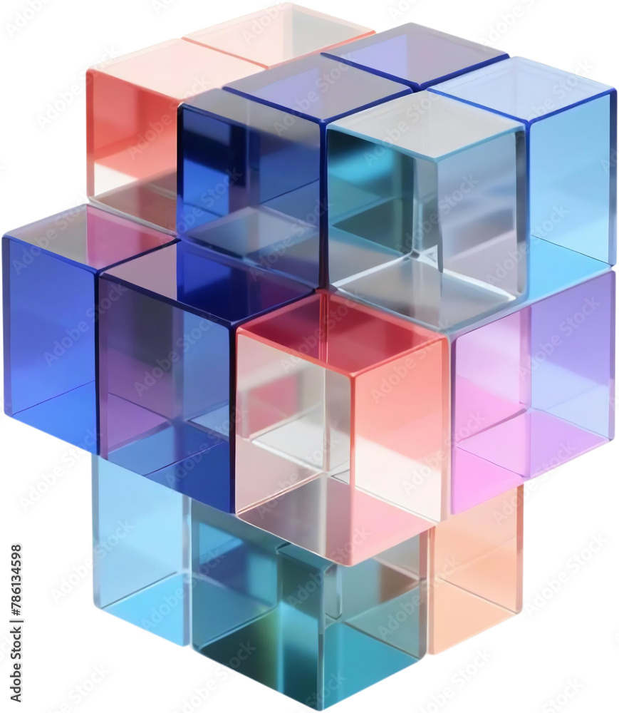 Abstract composition with blocks Abstract composition with blocks