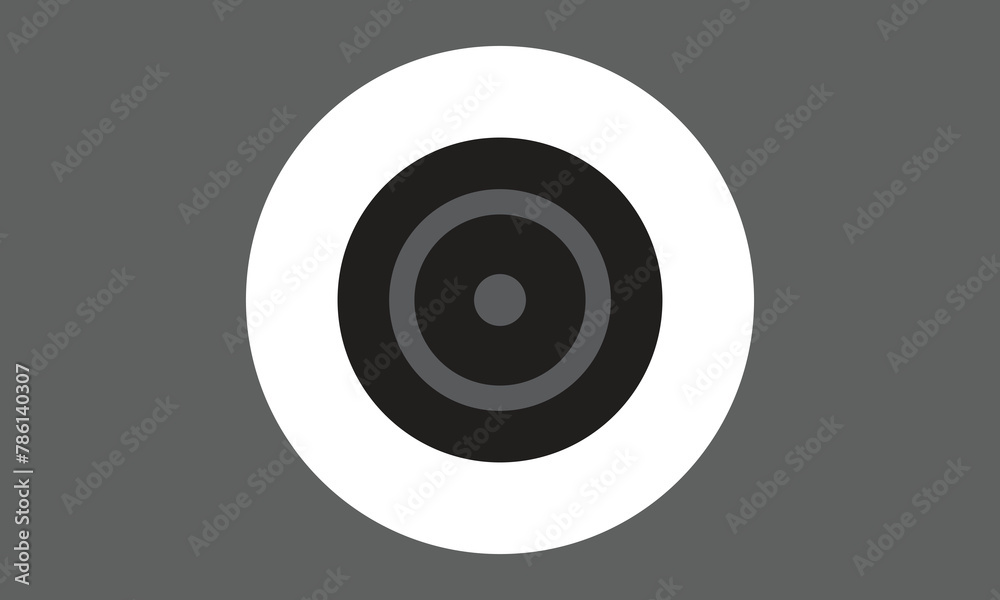 Camera Icon Isolated on White and black, grey. Camera Icon Isolated on White and black, grey.