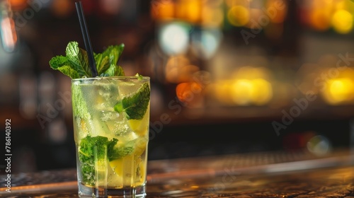 A comprehensive collection of the world's best cocktails includes a detailed recipe and ingredients for the popular alcoholic drink Mojito.