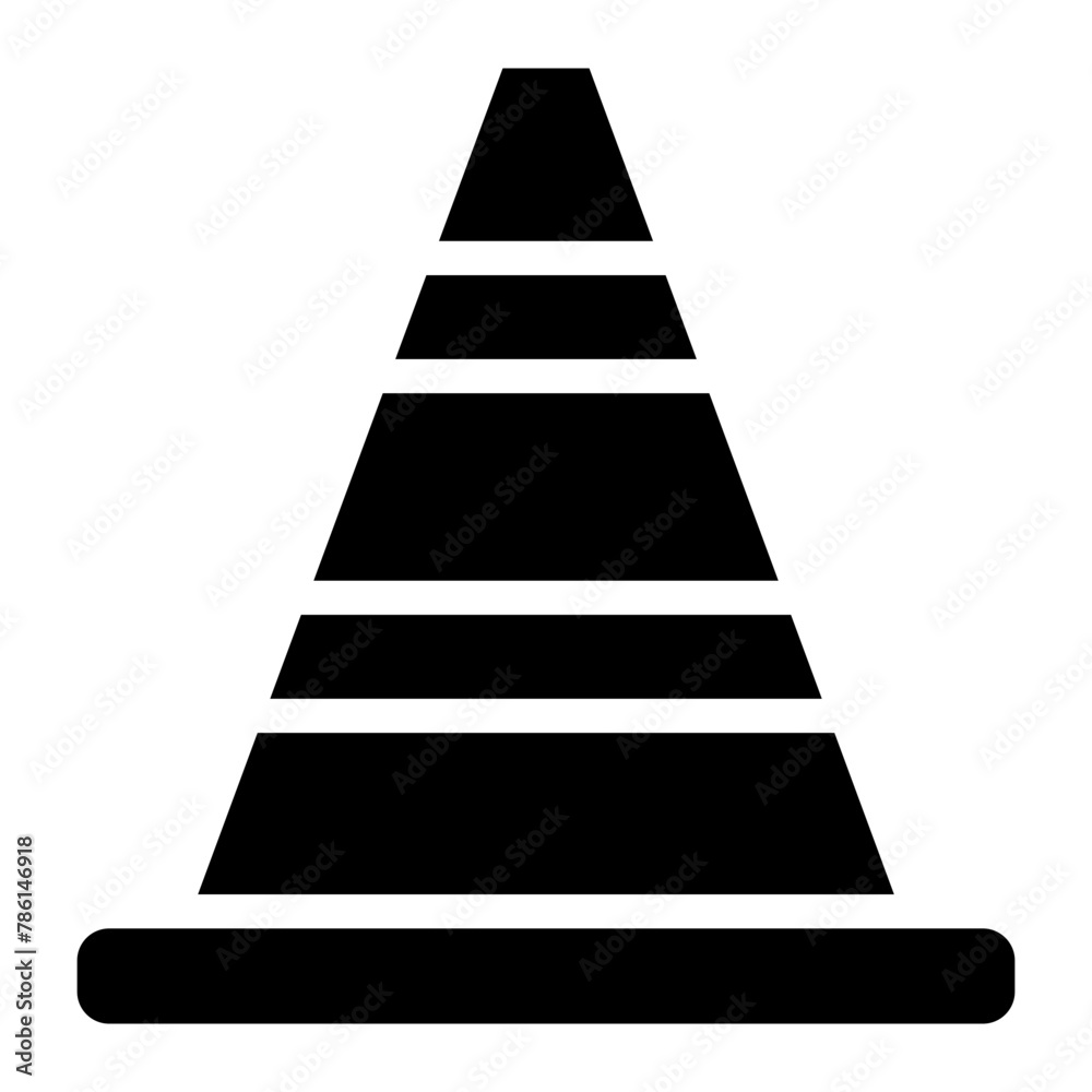 Traffic cone icon. Road cone icon vector. Roadblock or Road barrier mark for apps or websites, symbol illustration Traffic cone icon. Road cone icon vector. Roadblock or Road barrier mark for apps or websites, symbol illustration