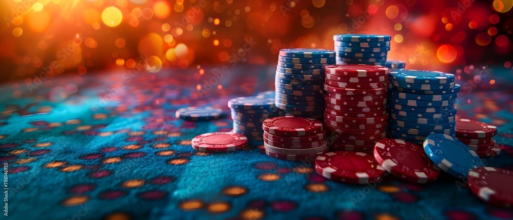Elegant Casino Night: Poker Chips Elegance. Concept Elegant Casino Night, Poker Chips, Elegance Elegant Casino Night: Poker Chips Elegance. Concept Elegant Casino Night, Poker Chips, Elegance