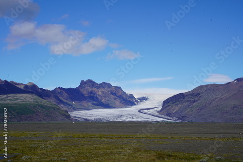 Wallpaper Mural landscape with sky, clouds and mountains Torontodigital.ca