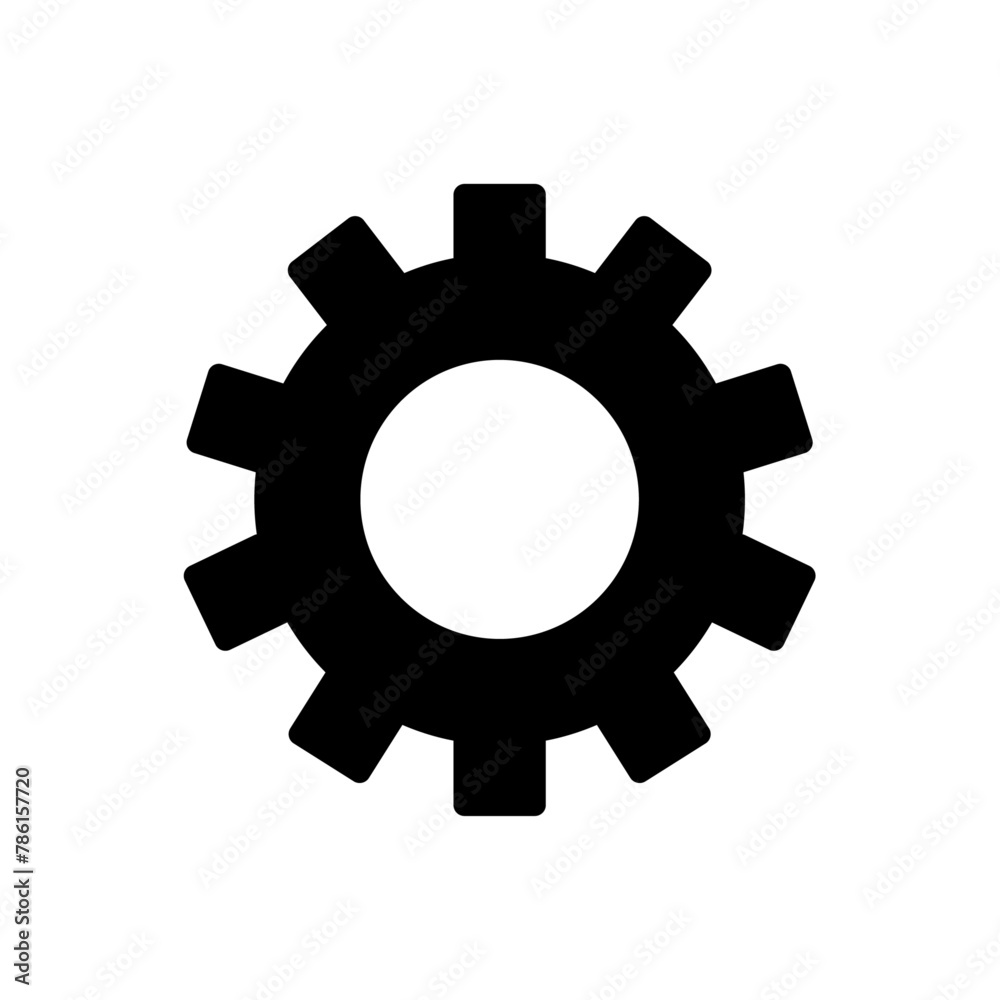 gear icon isolated on white