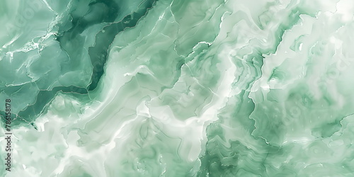 Abstract malachite green background. Wallpaper design with agate print  natural mineral texture and gold veins  