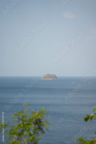 a picture of Sombrero Island. It's a famous diving spot for beginners and experts