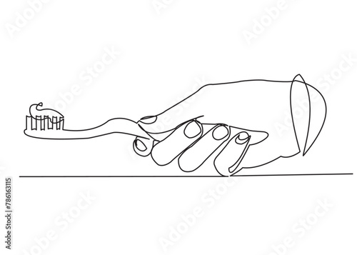 hand with a toothbrush_04