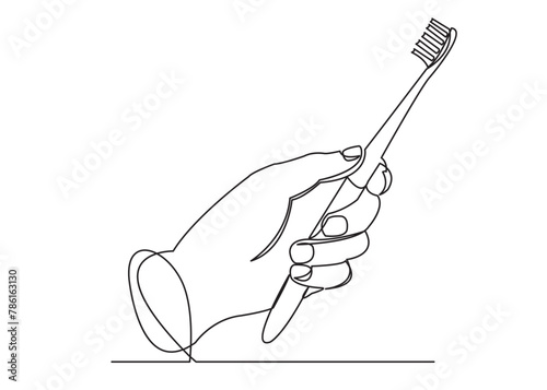 hand with a toothbrush_02