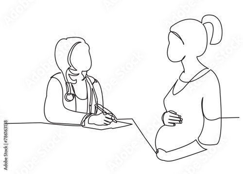pregnant woman doctor