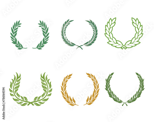 set of laurel wreaths
