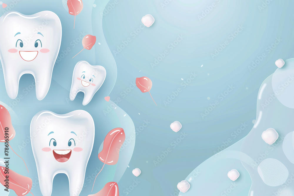 A backdrop background with a modern and trendy design, incorporating elements of teeth and gums, A backdrop background with a modern and trendy design, incorporating elements of teeth and gums,