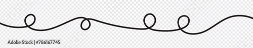 Squiggle line design element. Curved line design. vector illustration.