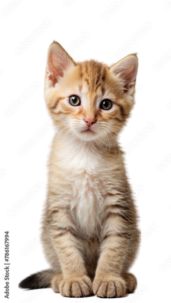 kitten isolated on transparent background
