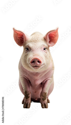 pig isolated on white