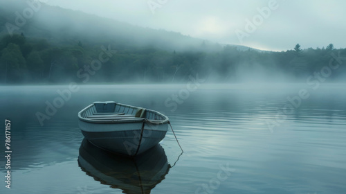 Calm Morning at a Mountain ...