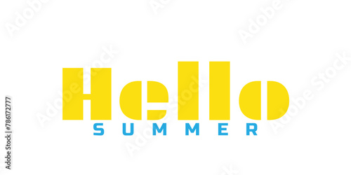 Hello Summer Sale specail lettering typography for season offer banners, social media, website banner, packaging box, vector design element for marketing posters and artworks