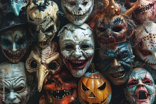 Harrowing Montage of Ghastly Halloween Masks for Enthusiasts of the Morbid and Macabre